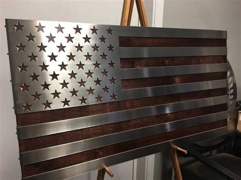 sheet metal american flag|steel flags made by veterans.